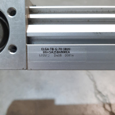 Used Festo ELGA-TB-G-70-1800-0H Belt Driven Linear Actuator, 1800mm, 5m/s, 400N