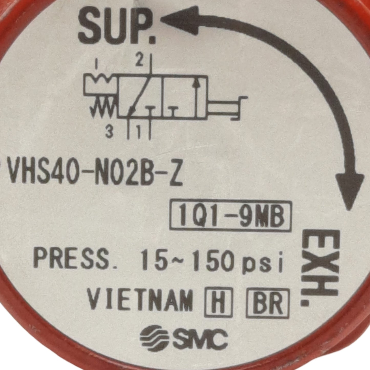 Used Lot of 2 SMC VHS40-N02B-Z Relief Valve 1/4in x 1/2in Female NPT Ports, 15-150psi