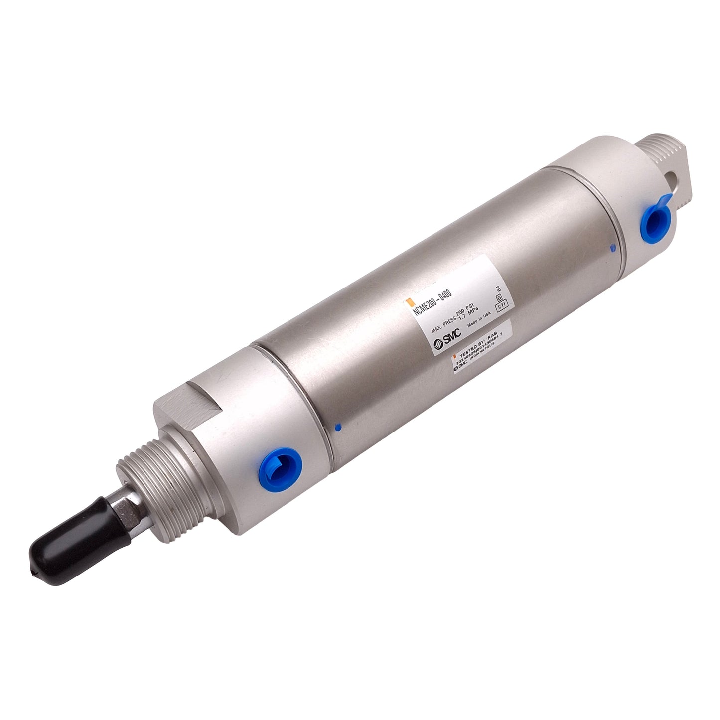New SMC NCME200-0400 Pneumatic Cylinder, ø2in Bore, 4in Stroke, 250PSI, 1/4NPT