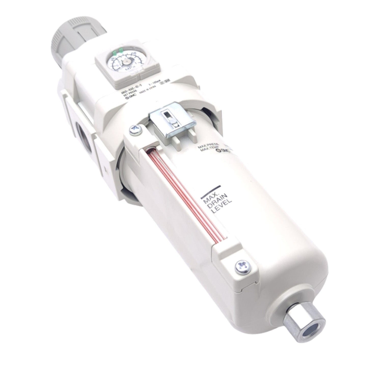 New SMC AW40-N04E-8Z-D Filter Regulator, 5μm, 1/2in NPT, 7-125psi Set, 150psi Max