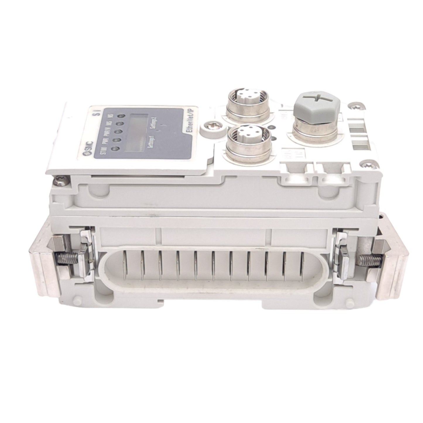New SMC EX600-SEN3 Ethernet/IP Fieldbus SI Unit, 32-Output PNP, 2-Port, M12, 24VDC