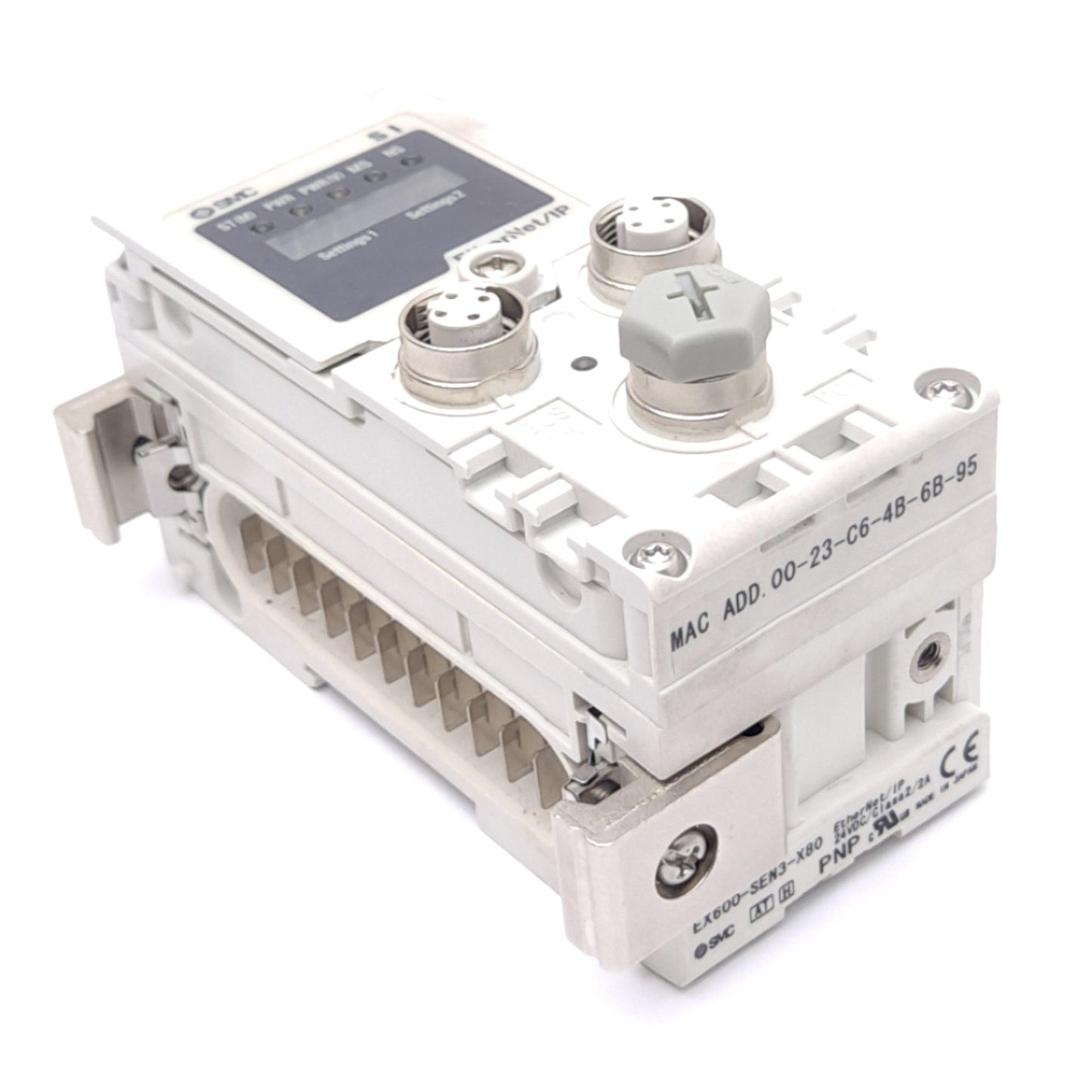 New SMC EX600-SEN3-X80 Ethernet/IP Fieldbus SI Unit, 32-Output PNP, 2-Port, 24VDC