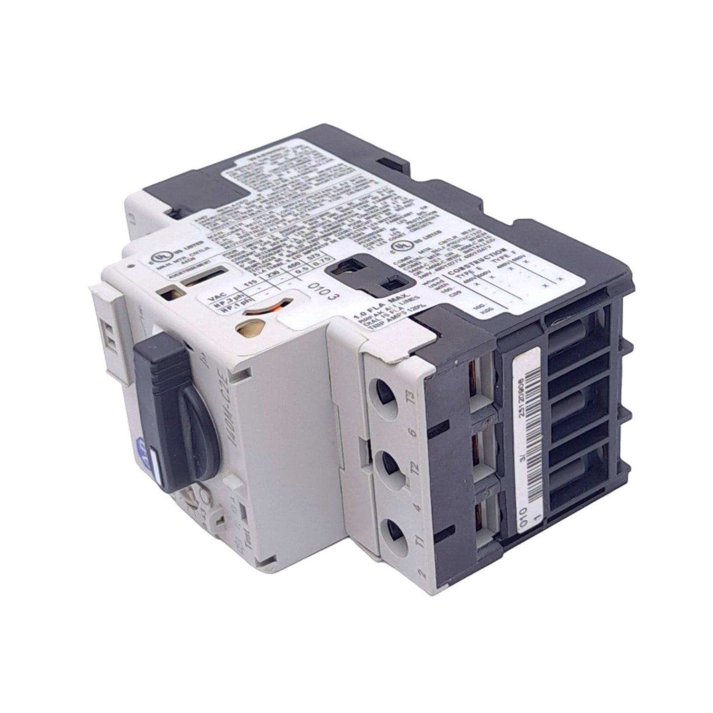 New Allen Bradley 140M-C2E-B10 Motor Circuit Breaker, 3-Pole, 0.63-1.0A 600VAC