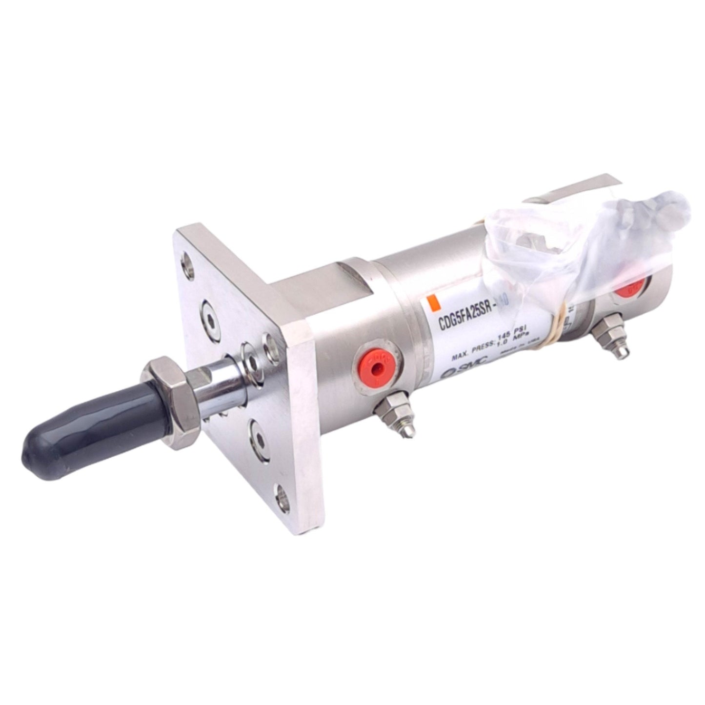New SMC CDG5FA25SR-10 Pneumatic Cylinder, ø25mm Bore, 10mm Stroke, M5x0.8, 1.0 MPa