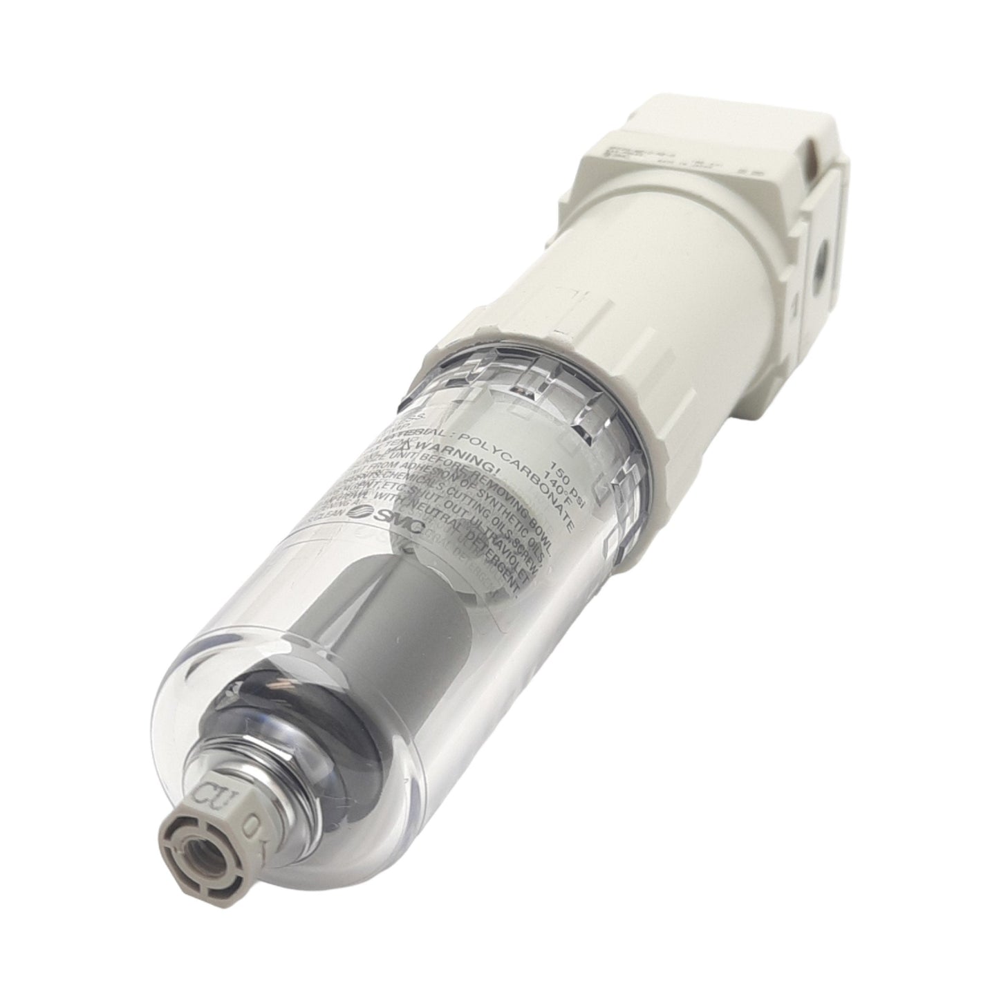 New SMC AFF20-N01C-RZ-D Main Line Air Filter, 150psi Max, 5µm Filtration, 1/8in NPT