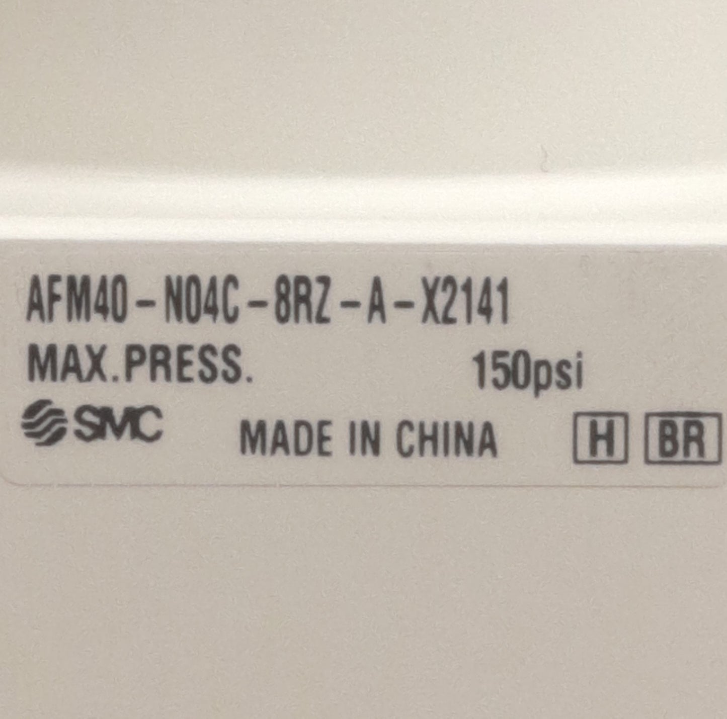 New SMC AFM40-N04C-8RZ-A-X2141 Mist Separator 150psi Max 0.3µm Filtration, 1/2in NPT