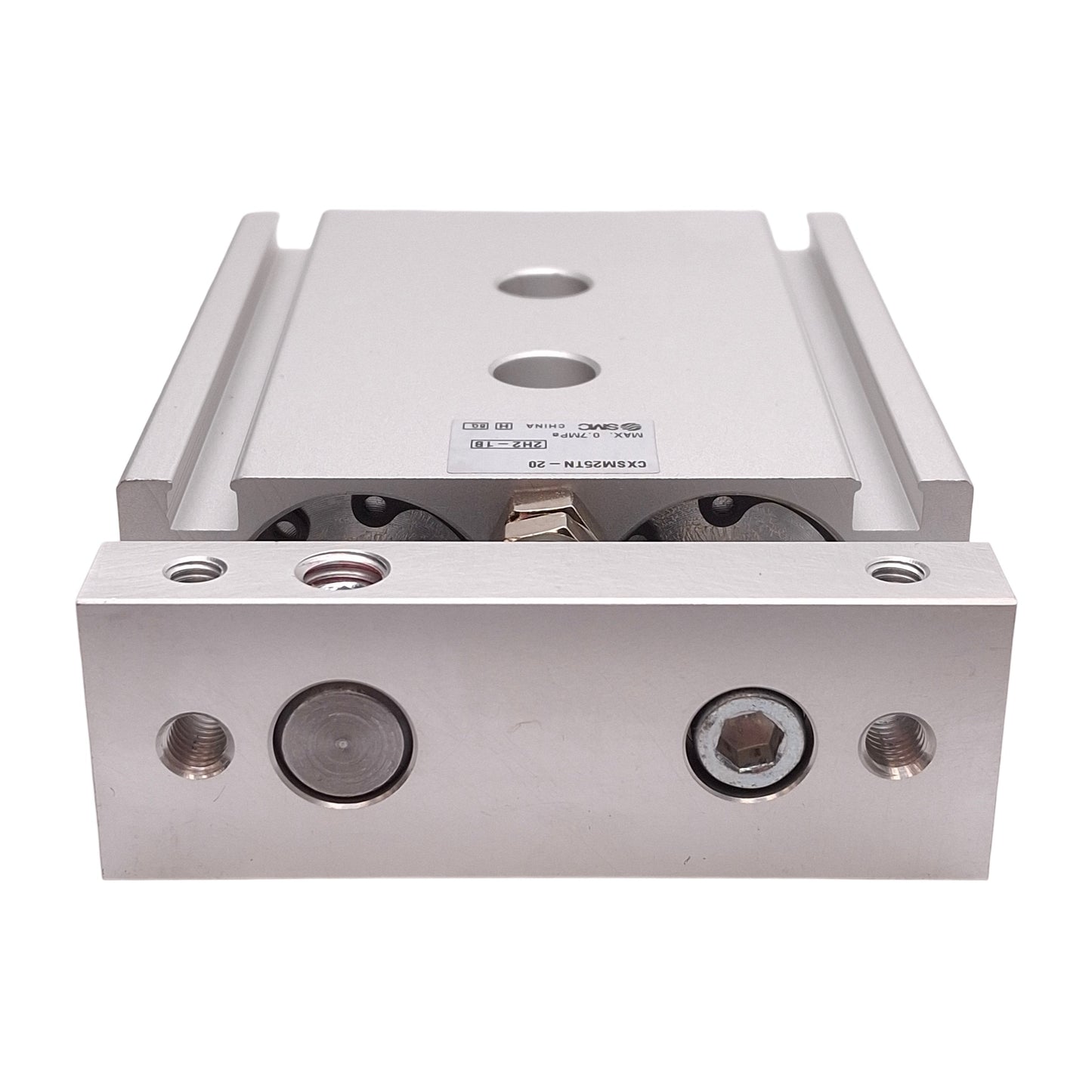 New SMC CXSM25TN-20 Guided Cylinder, ø25mm Bore, 20mm Stroke, 1/8in NPT, 0.7MPa
