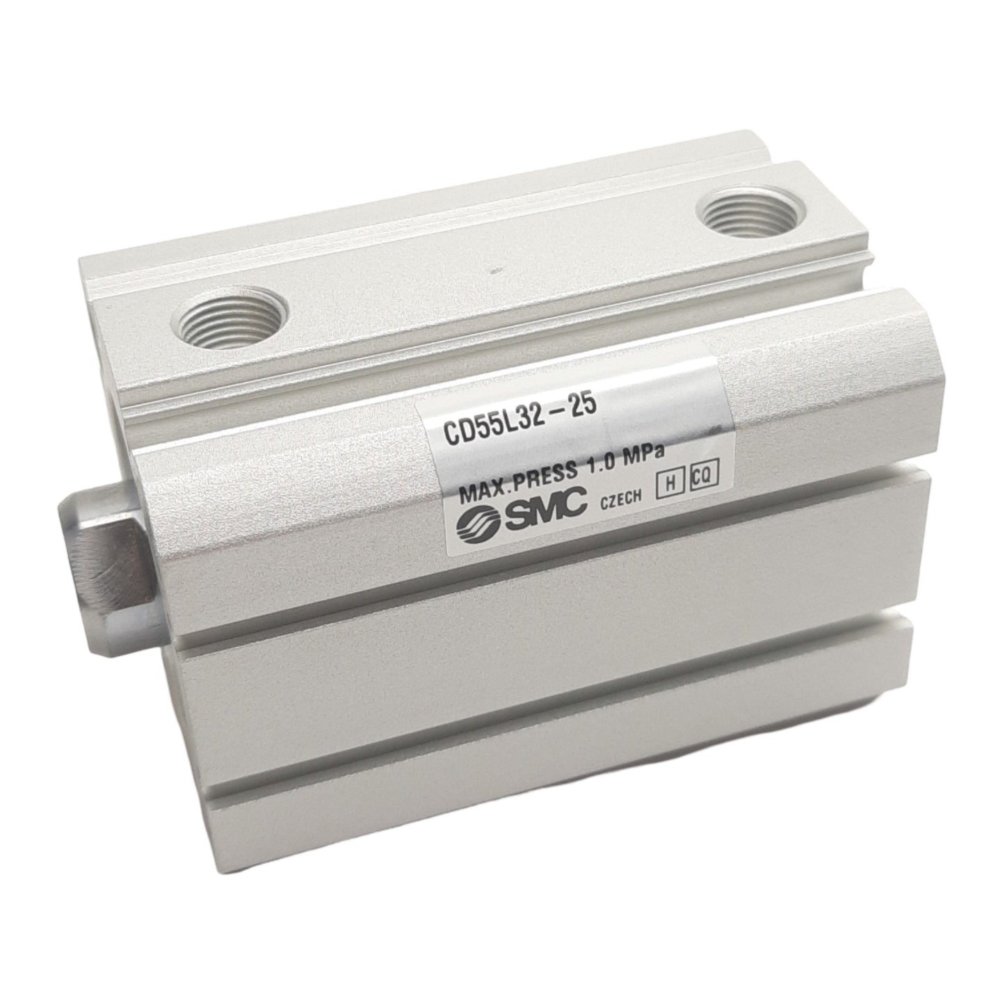 New SMC CD55L-25 Compact Cylinder, ø32mm Bore, 25mm Stroke, 1.0MPa Max, M6 x 1.0