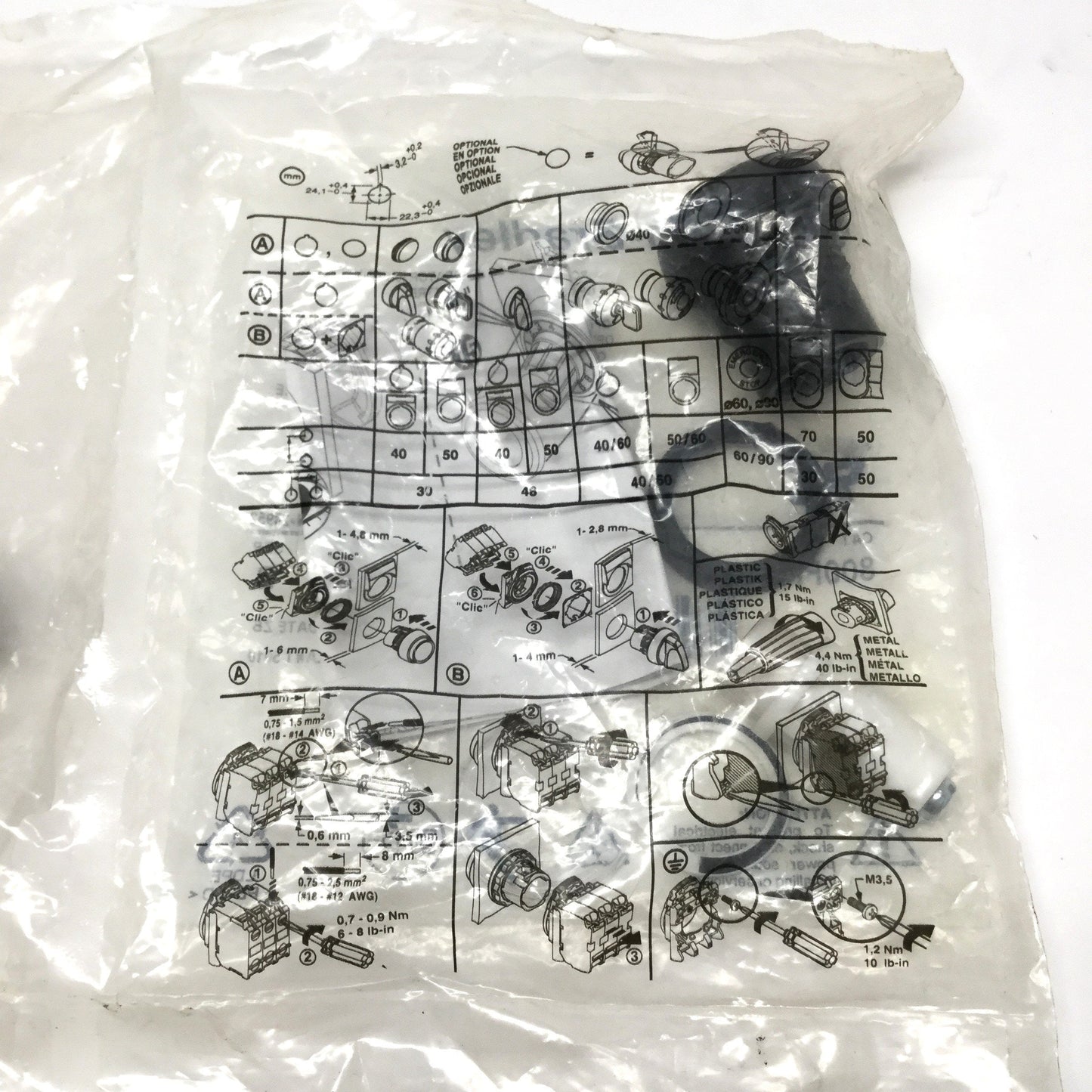 New Allen Bradley 800FP-POT6 Potentiometer, Single-Turn, 10K Ohm, 300V AC/DC 2W