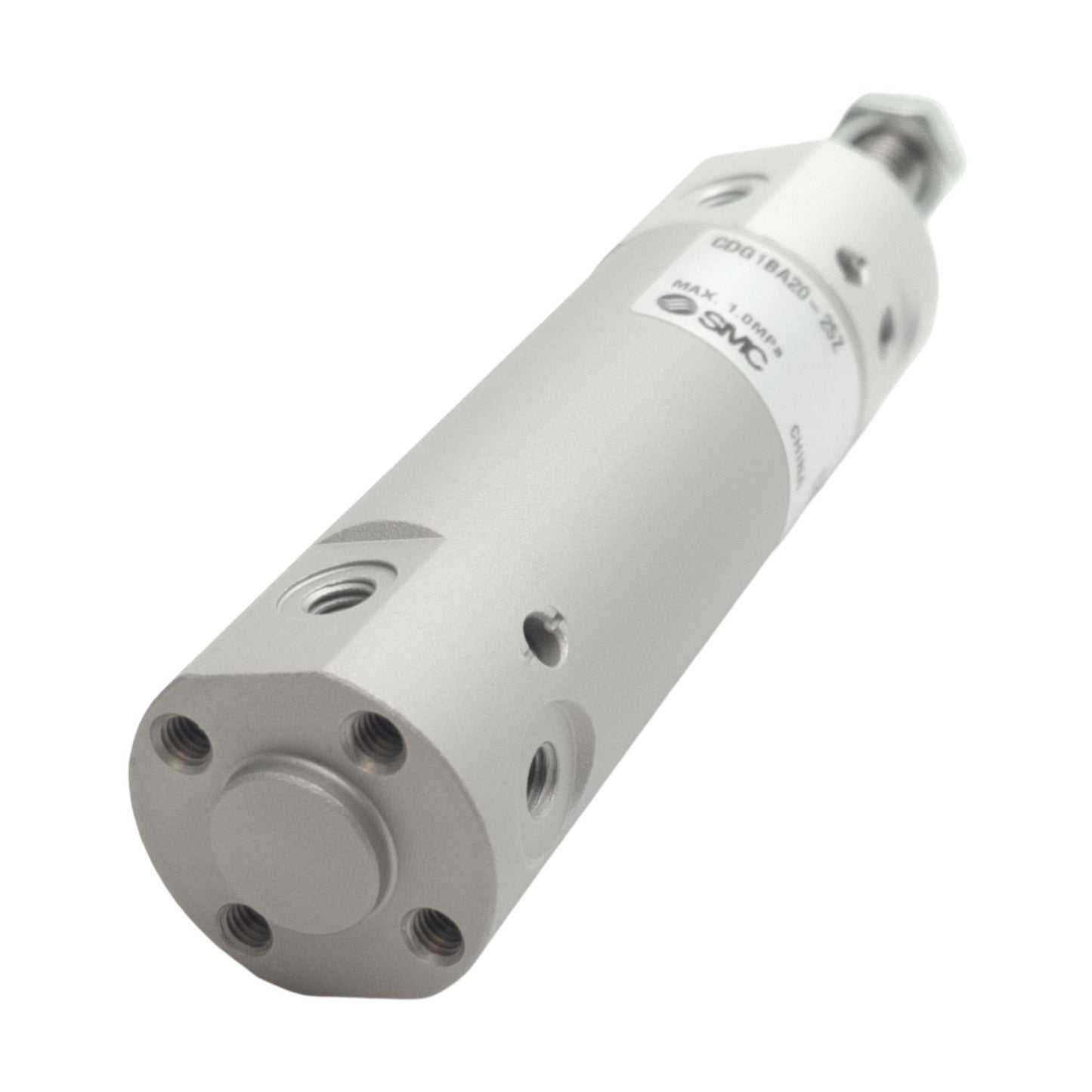 New SMC CDG1BA20-25Z Round Body Cylinder, ø20mm Bore, 25mm Stroke, 1.0MPa, M5 Thread