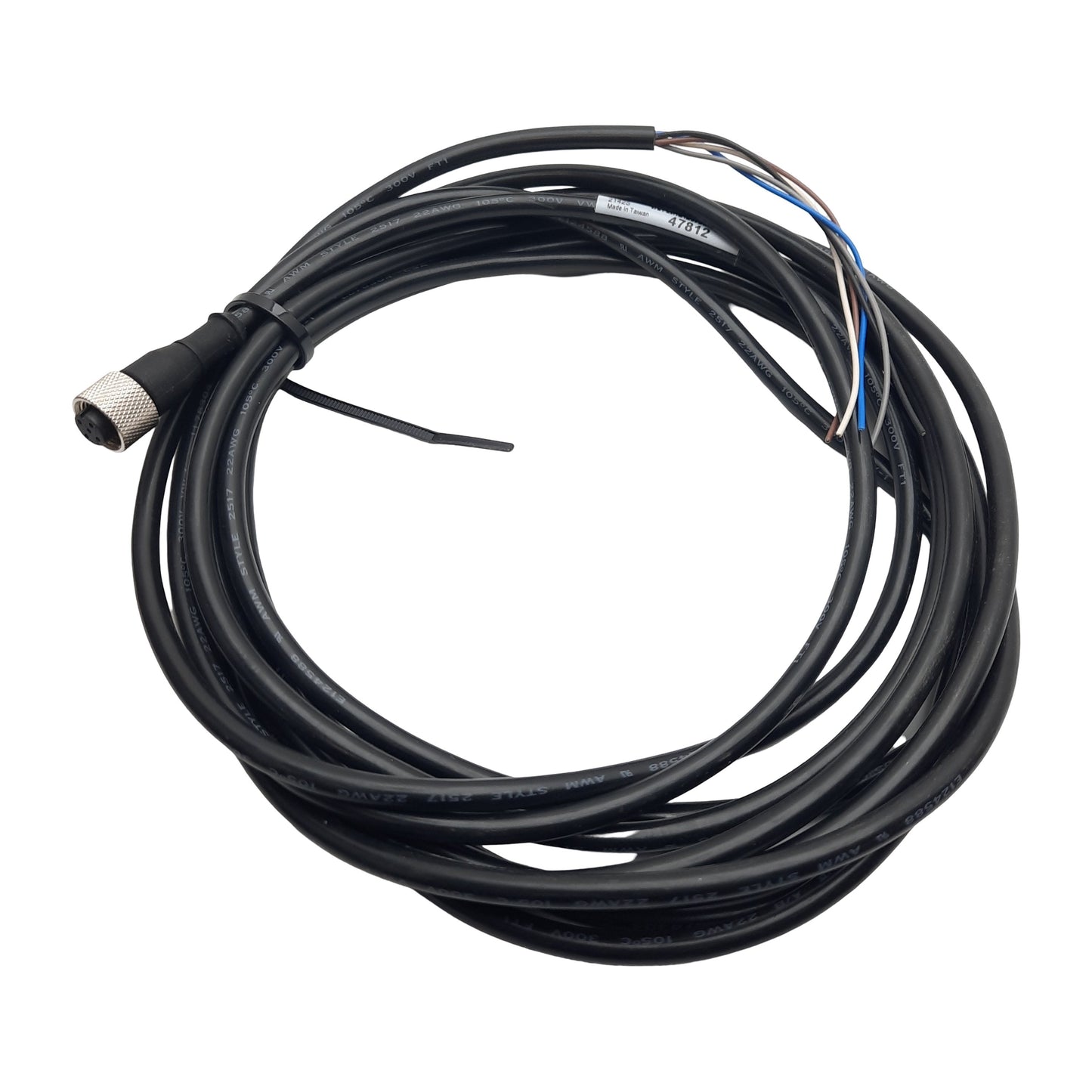 New Banner Engineering MQDC1-515 Cordset, M12 5-Pin Female to Lead, 250VAC/DC 4A, 5m