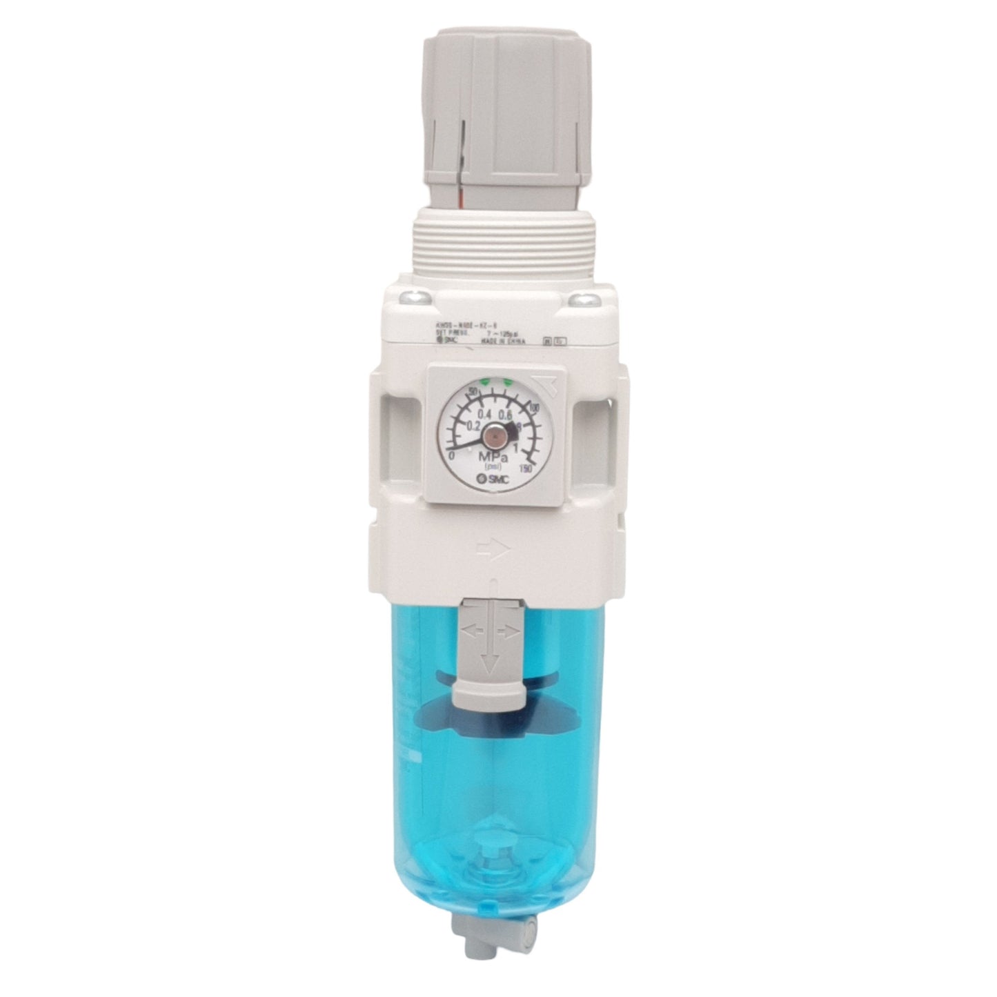 New SMC AW30-N03E-6Z-B Filter Regulator, 7-125psi, 5µm Filtration, 3/8in Female NPT