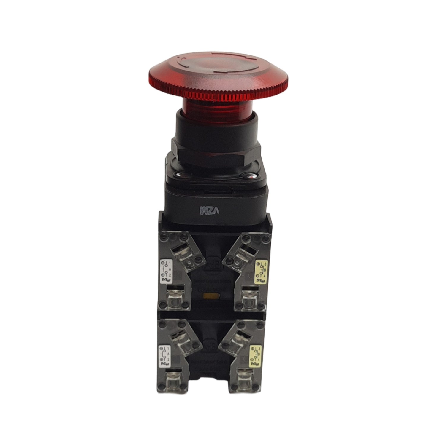 New Allen Bradley 800HC-FRXJTQH24RG1Y Illuminated Push Pull E-Stop, 30mm, 2NO & 2NC