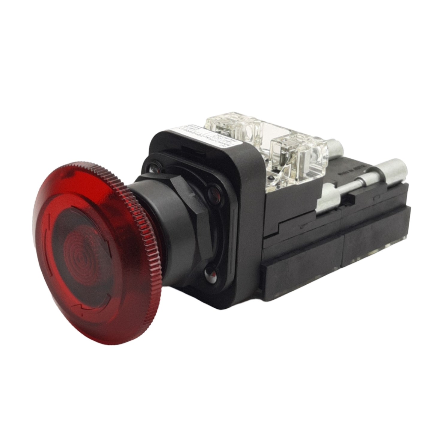New Allen Bradley 800HC-FRXJTQH24RG1Y Illuminated Push Pull E-Stop, 30mm, 2NO & 2NC