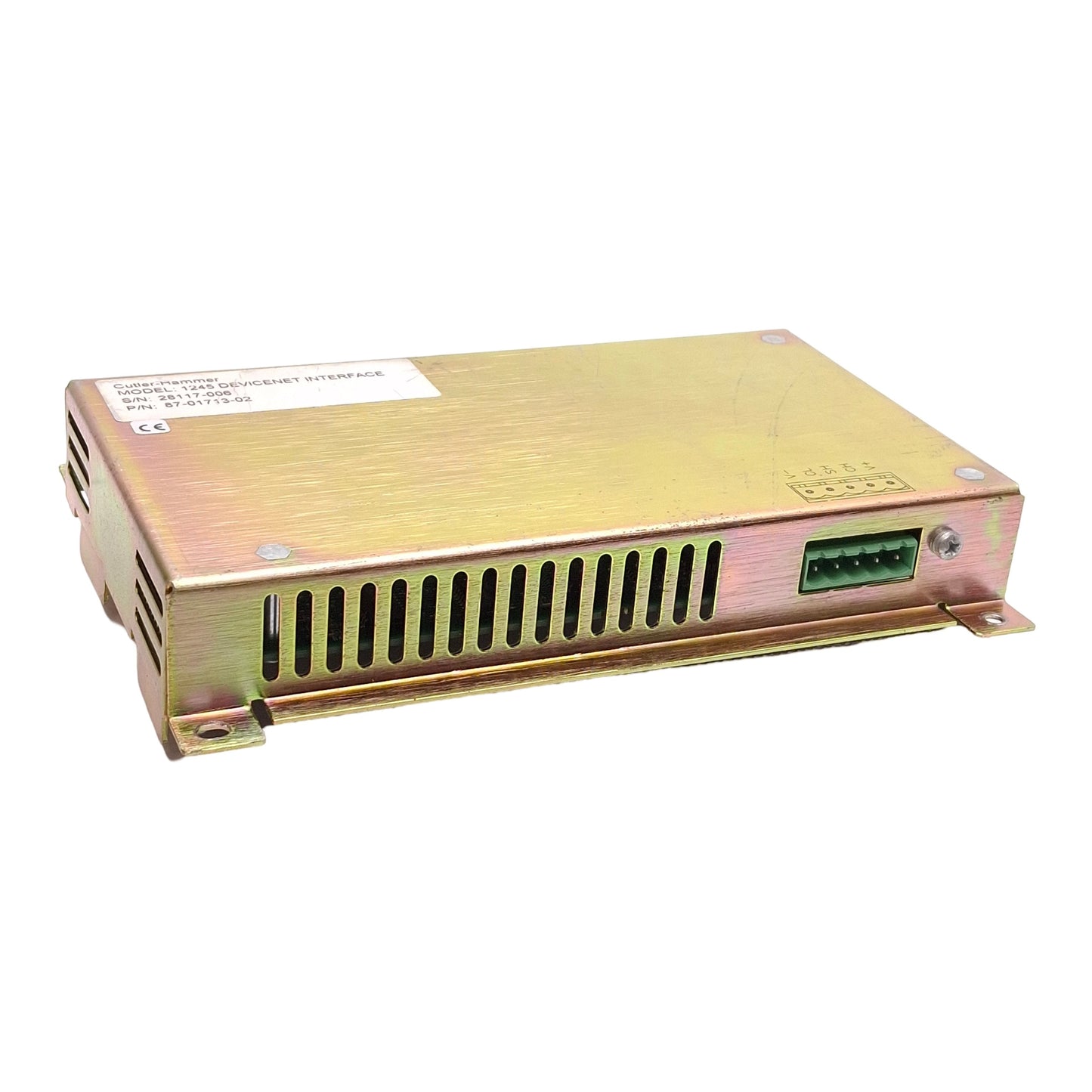 Used Cutler Hammer 87-01713-02 Model 1245 DeviceNet Interface For PanelMate Power Pro