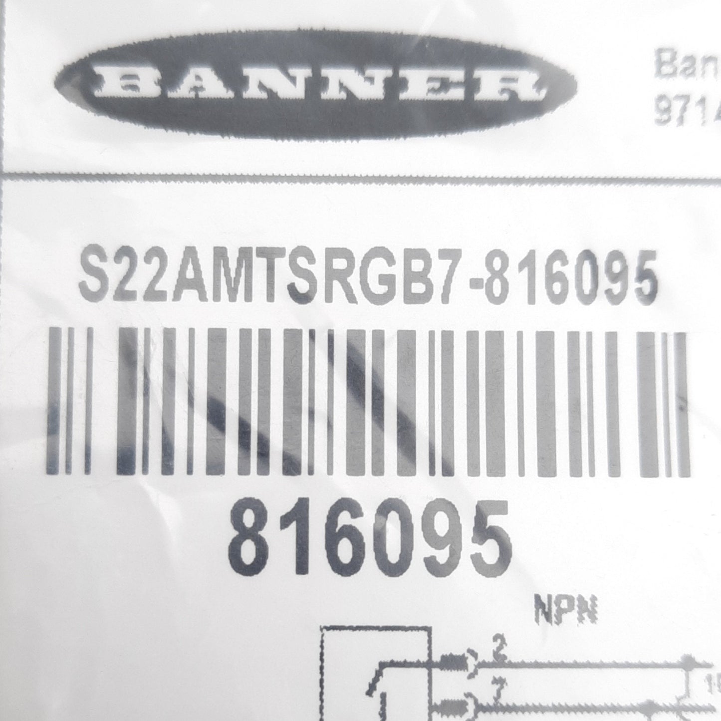 New Banner S22AMTSRGB7 Programmable Touch Button 10-30VDC Supply 80mA NO NPN/PNP Out