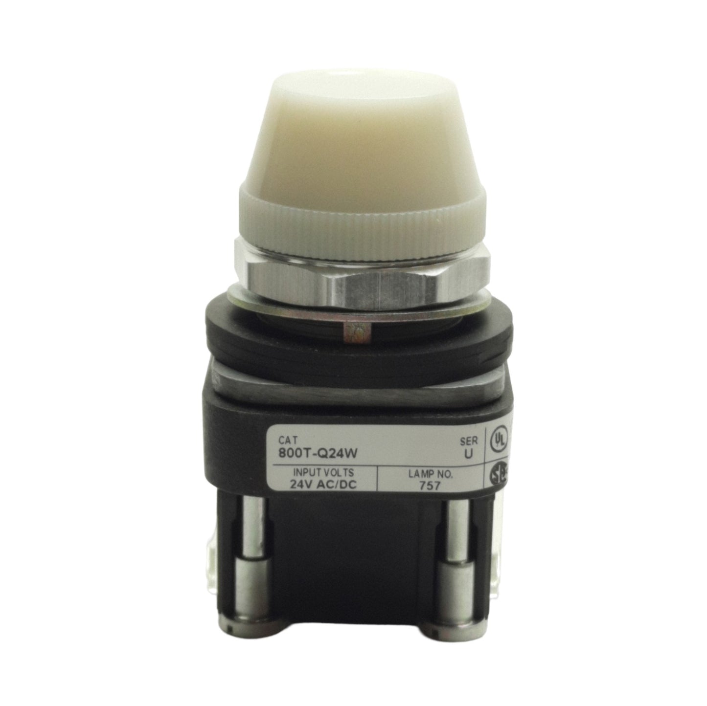 New Allen Bradley 800T-Q24W Pushbutton Pilot Light, 30mm, 24VAC/DC, White