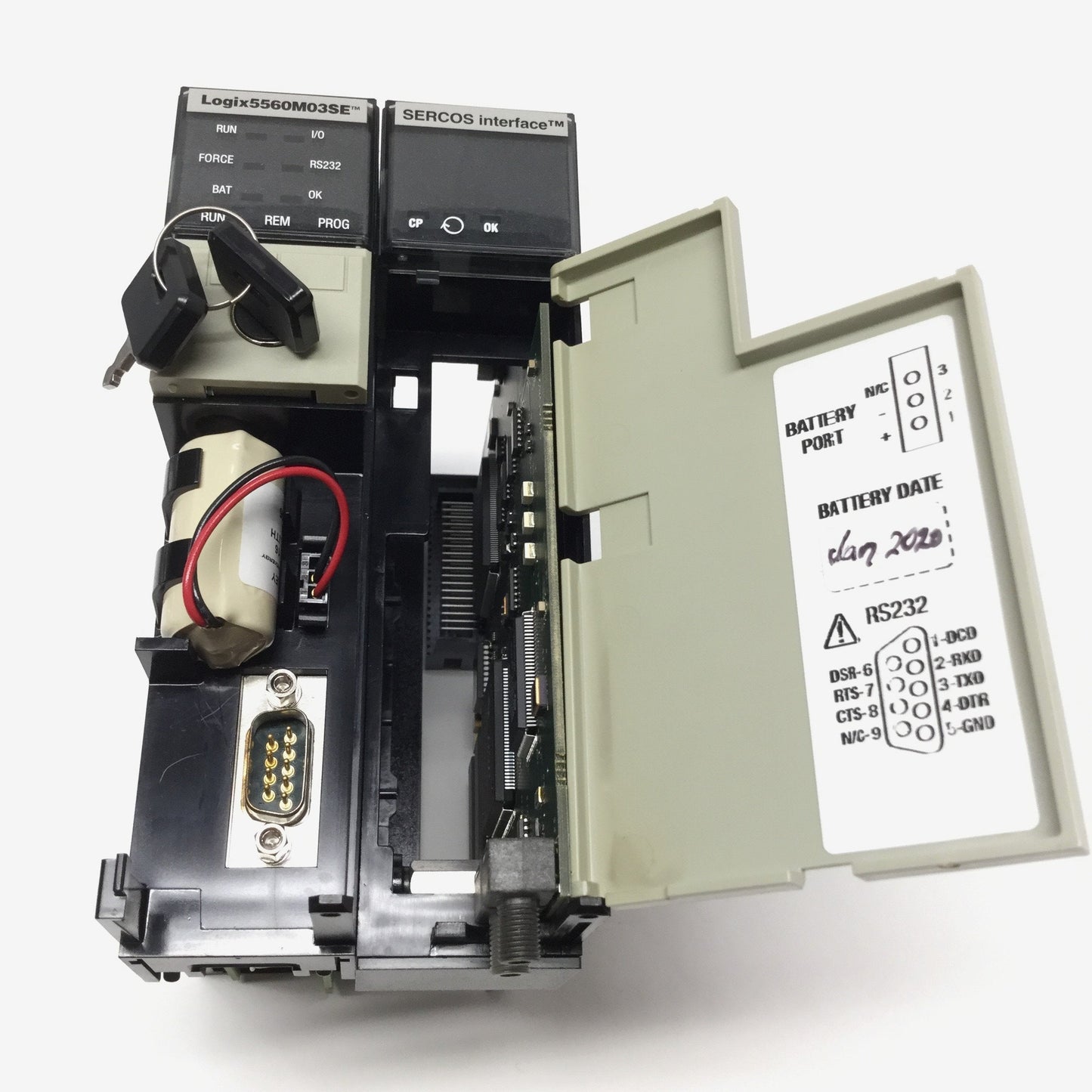 Used Allen Bradley 1756-L60M03SE ControlLogix Processor/SERCOS Control Module, 3-Axis