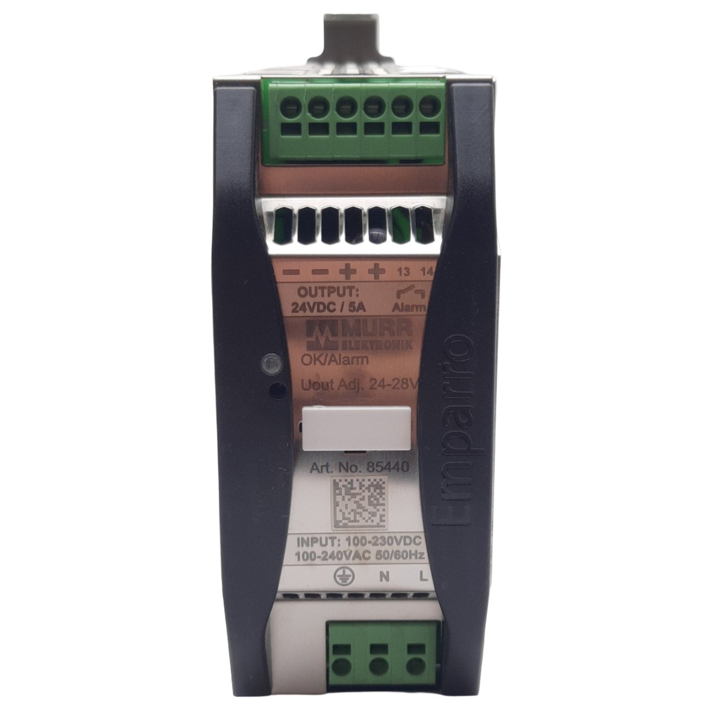 New Murr Elektronik 85440 Emparro Power Supply 1-Phase 100-240VAC In 24-28VDC/5A Out