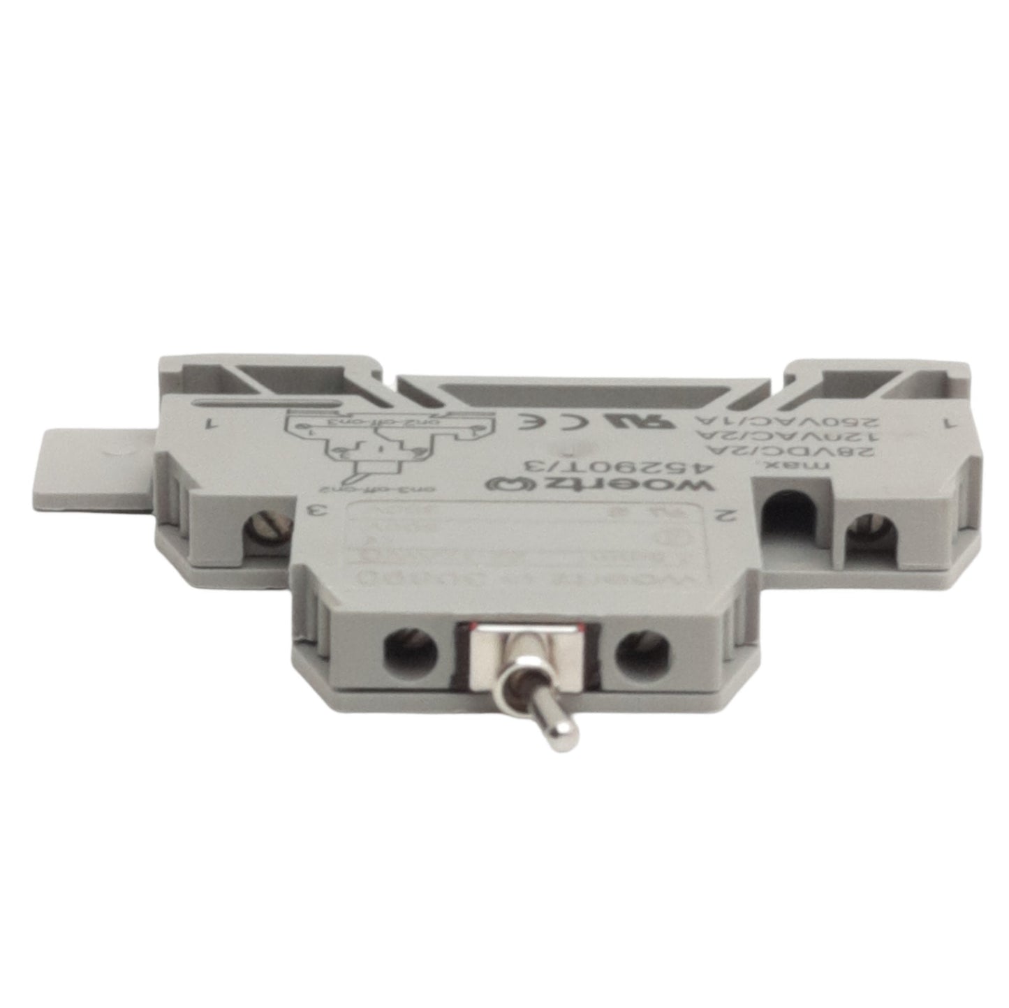 New Woertz 45290T/3 Selector Switch Terminal Block, 3-Pos 2-P, 250VAC 28VDC 2A Max