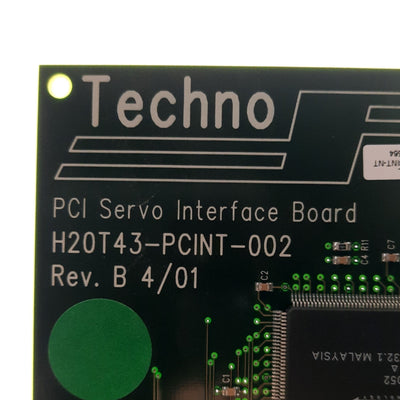 Used Techno CNC Systems H20T43-PCINT-002 Servo Interface Board, PCI