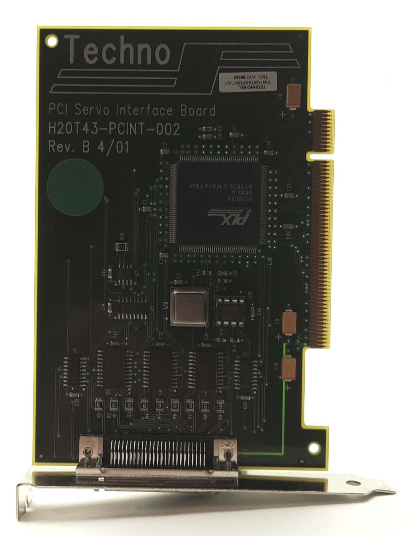 Used Techno CNC Systems H20T43-PCINT-002 Servo Interface Board, PCI