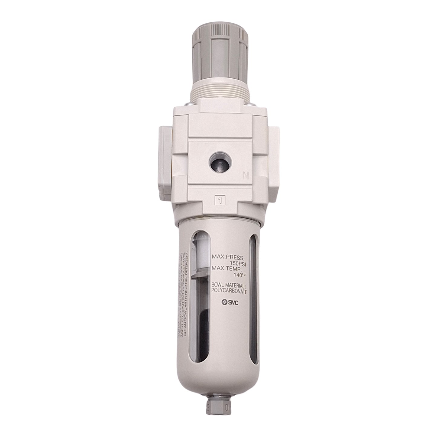 New SMC AW20-N01CE-CZ-D Filter Regulator, 7-125PSI Set, 5µm Filtration, 1/8in NPT