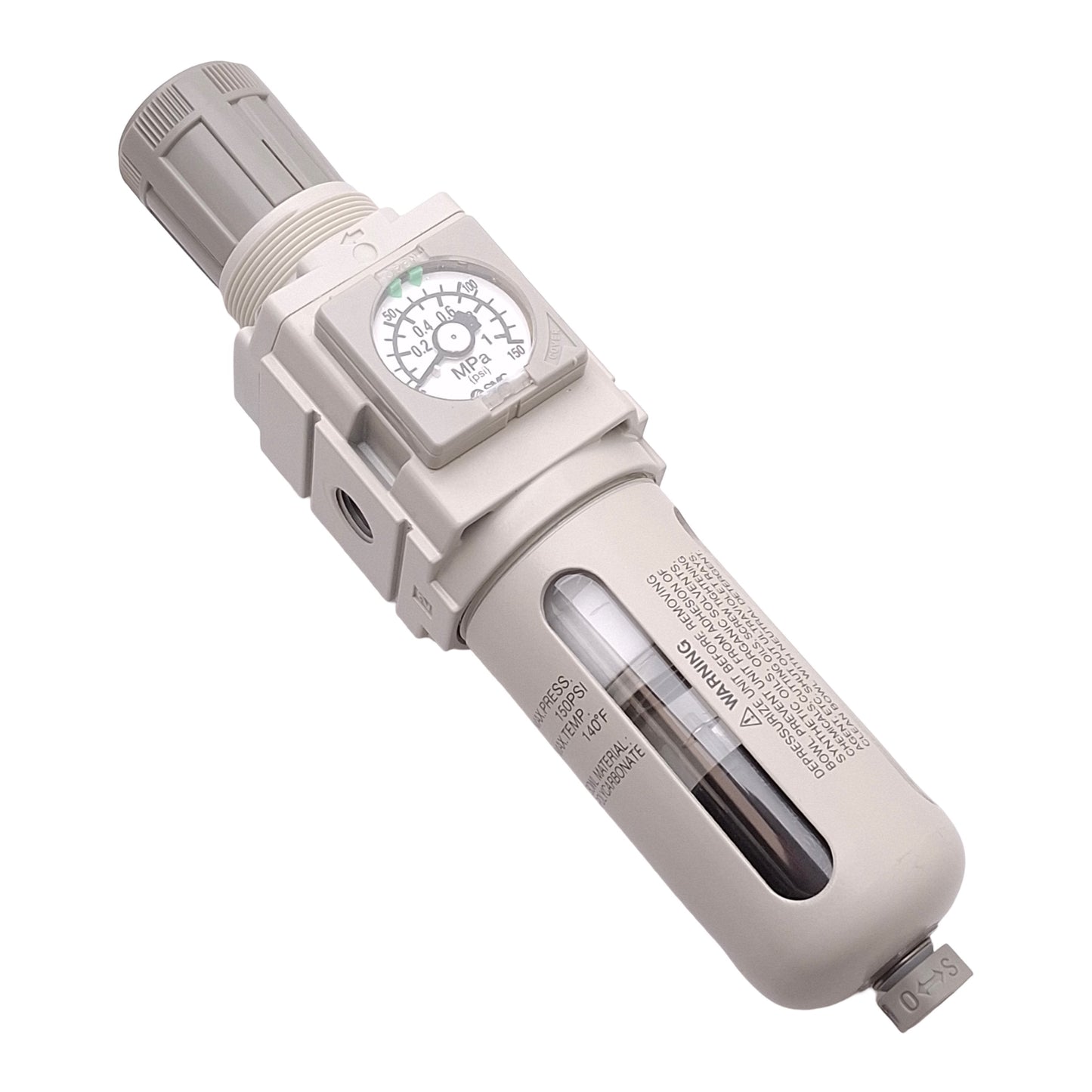 New SMC AW20-N01CE-CZ-D Filter Regulator, 7-125PSI Set, 5µm Filtration, 1/8in NPT