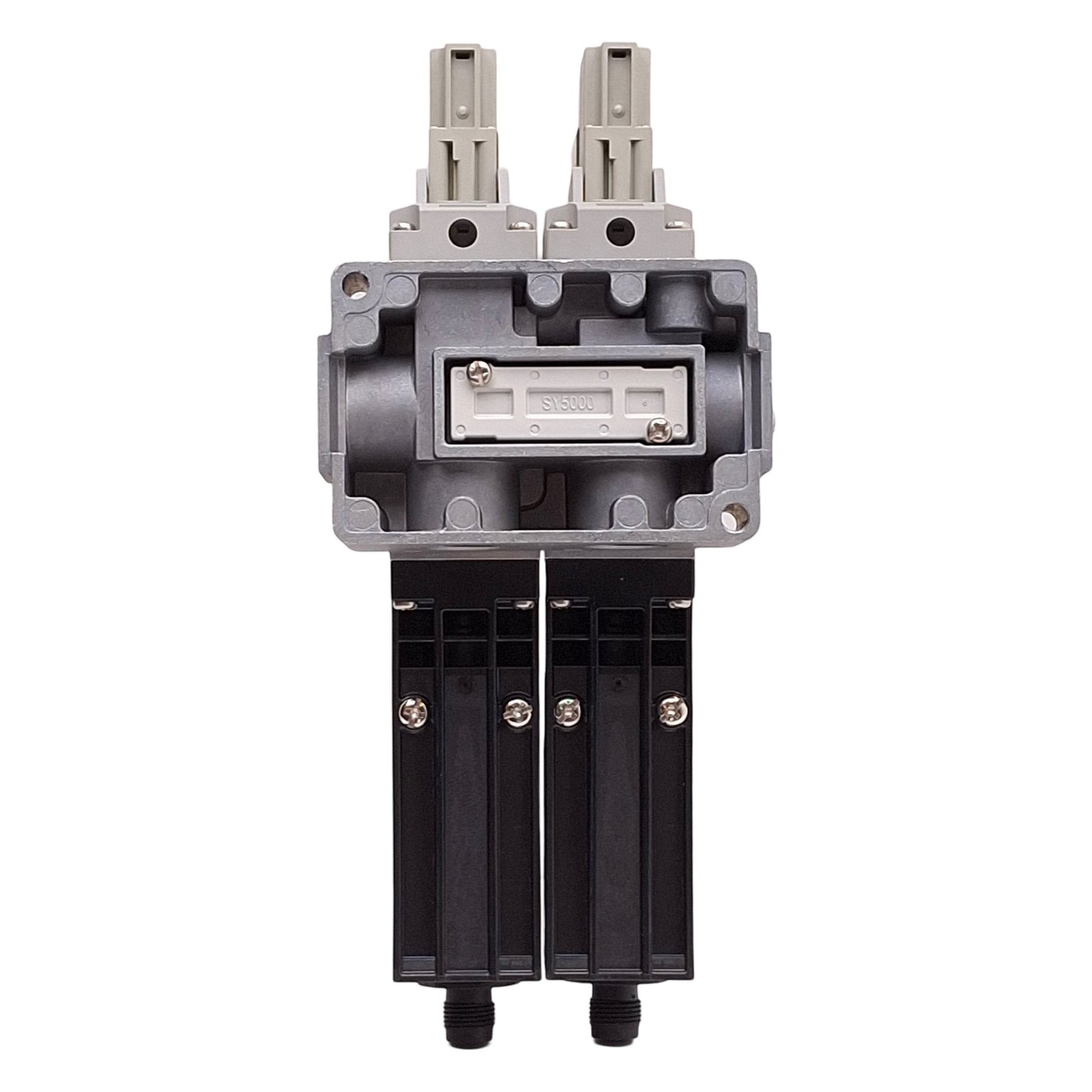 Used SMC VP544-5DZ1-03N-M-X538 Dual Solenoid Valve Assembly w/ Manifold Base 24VDC