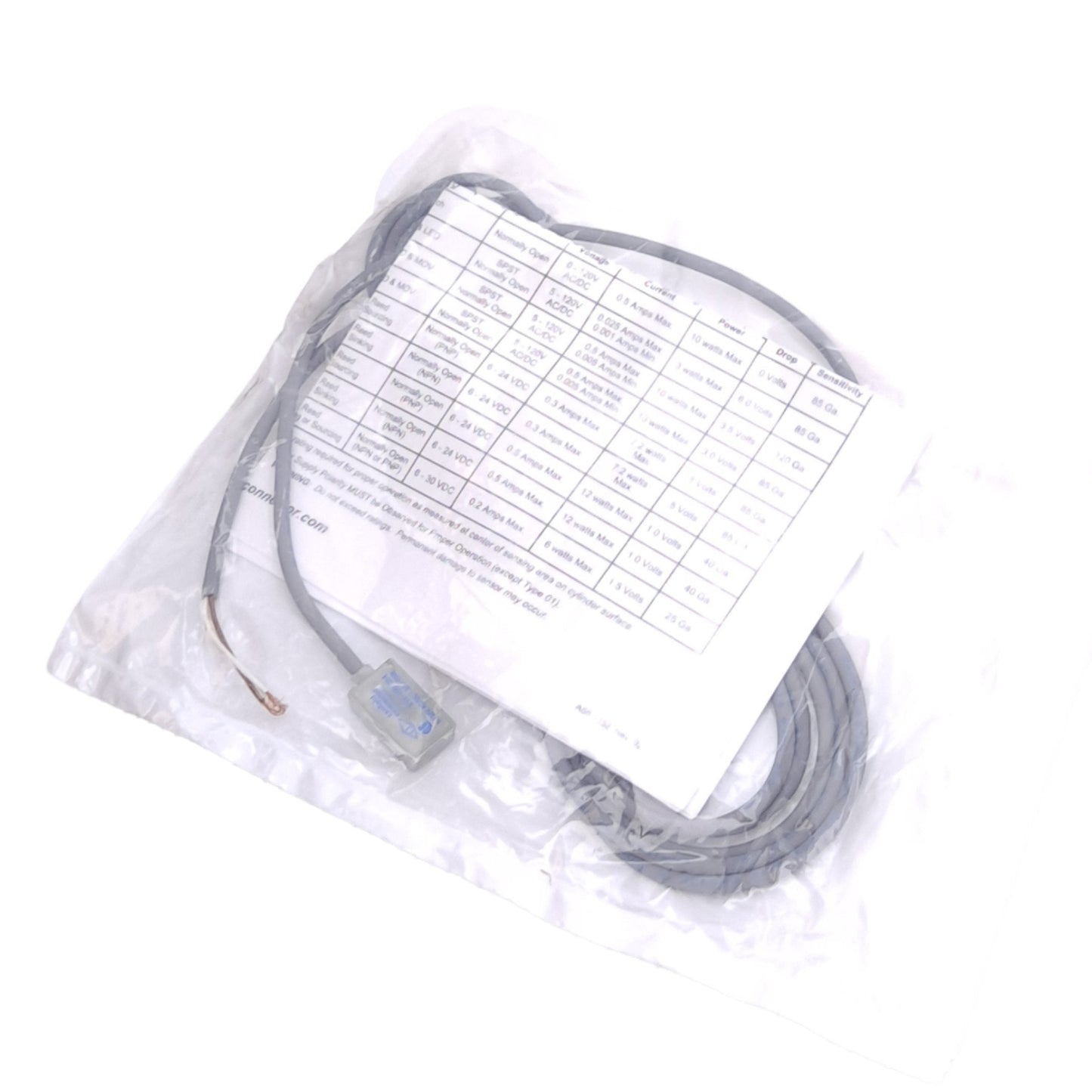 New Canfield Connector 810-100-104 Magnetic Reed Switch, 5-120VAC/DC 0.5A 10W, N.O.