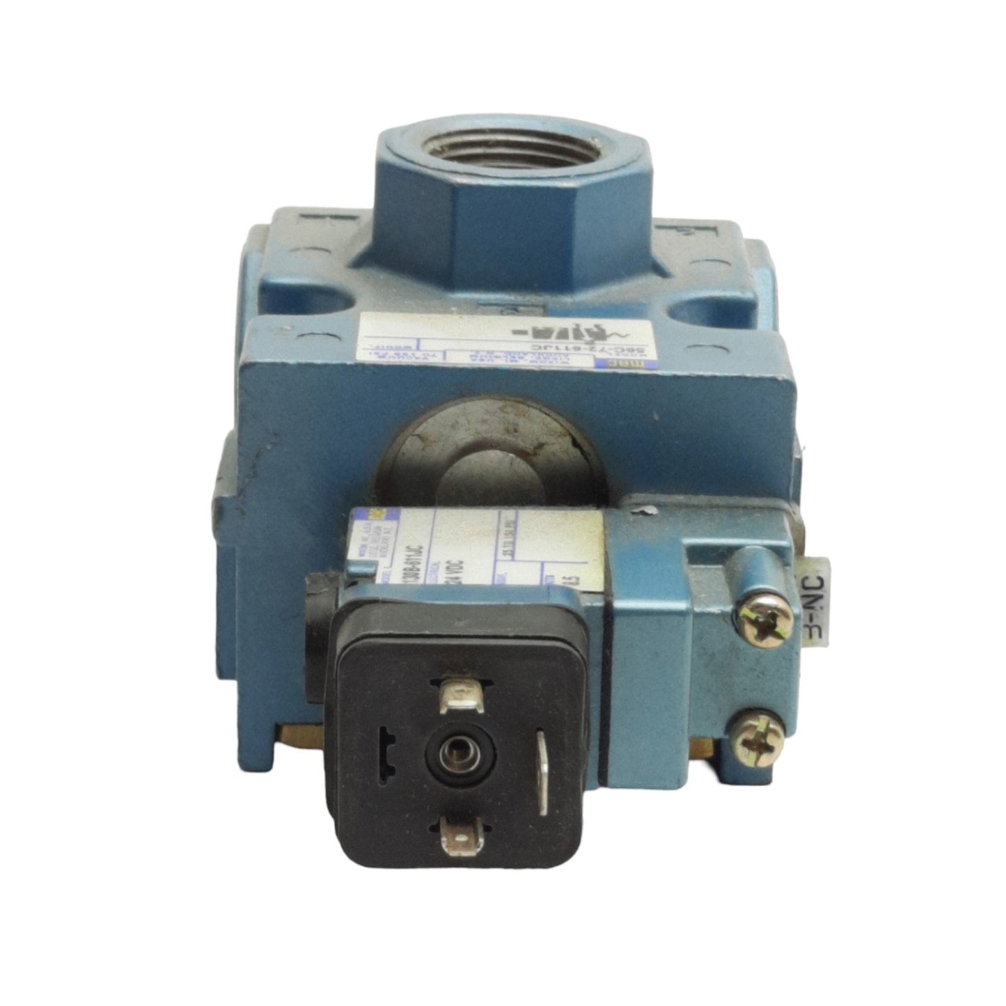 Used MAC 56C-72-611JC Solenoid Valve, With 130B-611JC Solenoid, 2-Position 3-Port