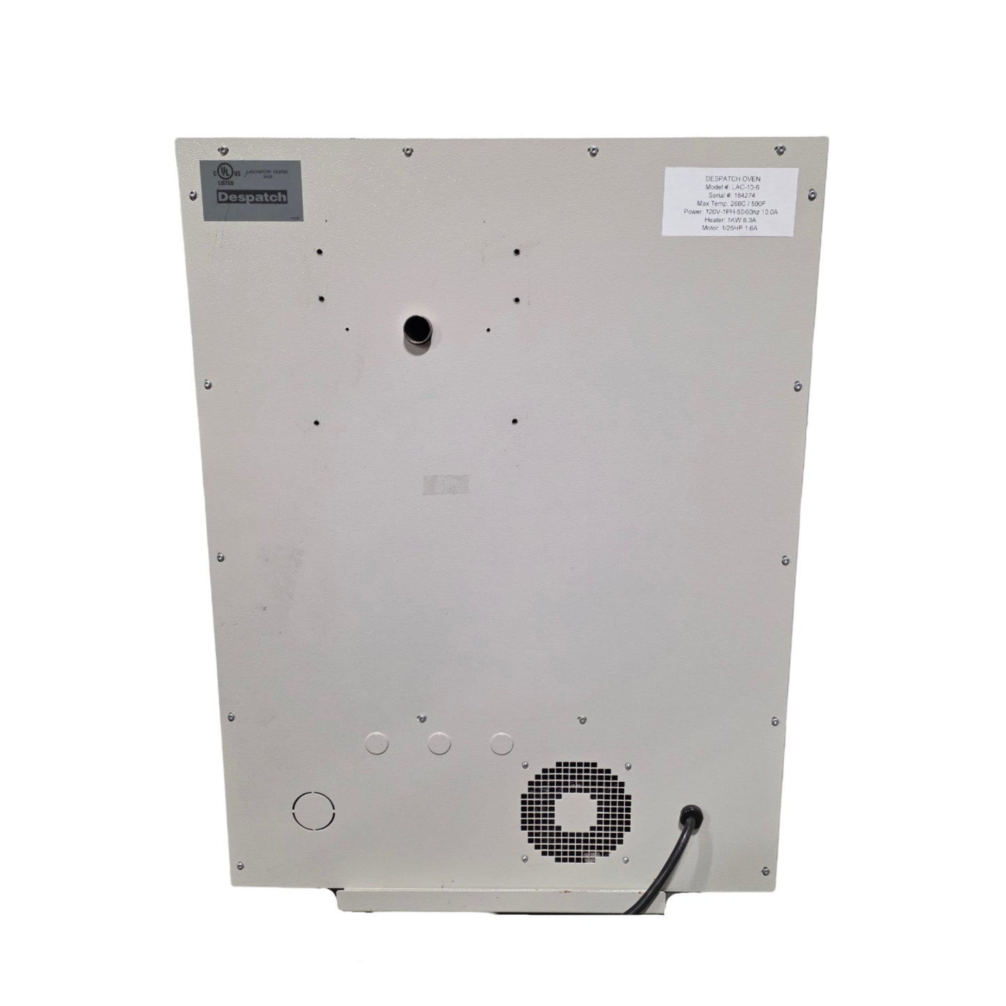 Used Despatch LAC1-10-6 Forced Convection Benchtop Oven 1 CuFt, 100-500°F, 120VAC 10A