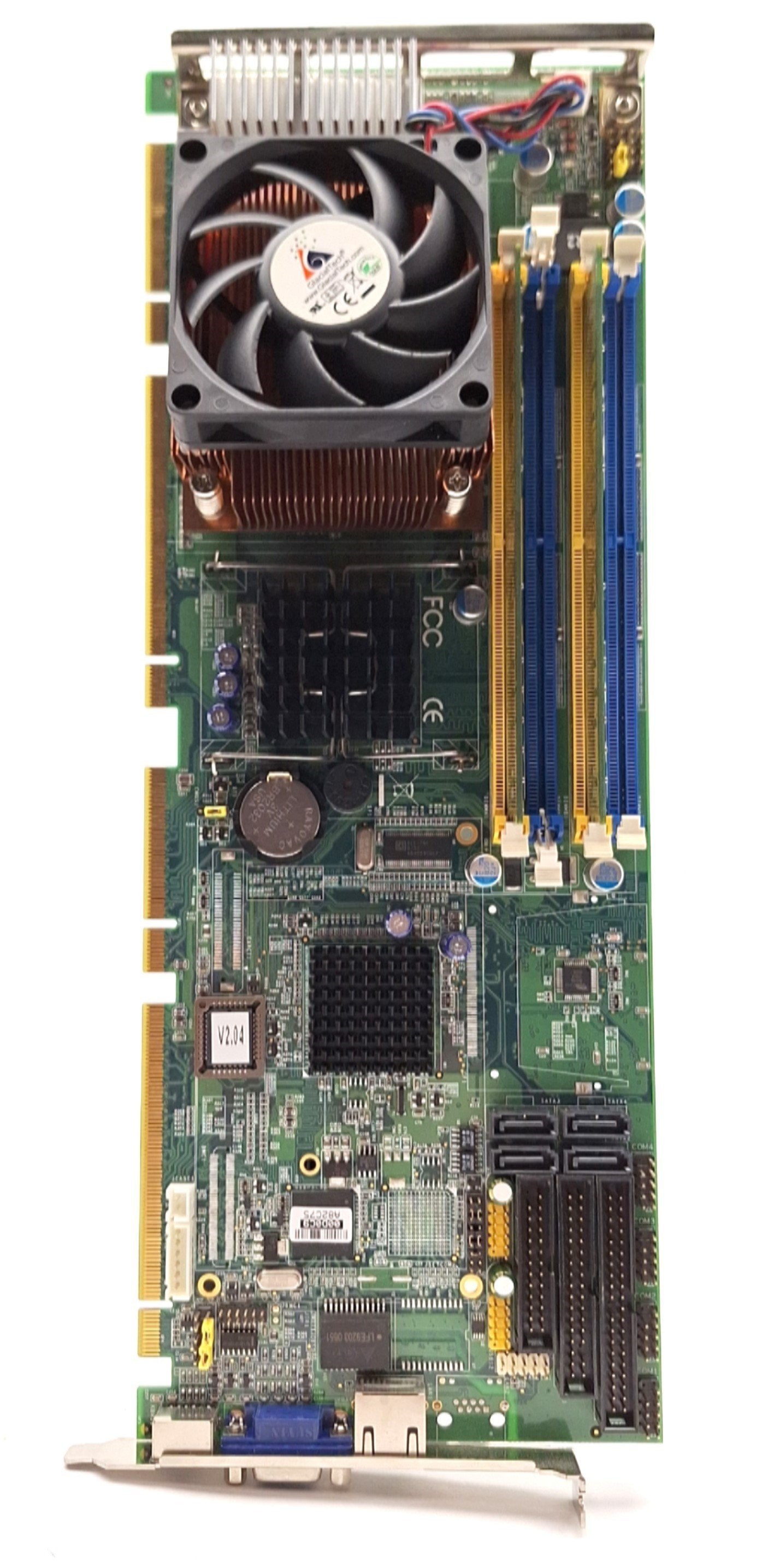 Used Advantech PCE-5120VG Motherboard & CPU Intel Core 2 2.13GHZ 1GB DDR2 PICMG 1.3