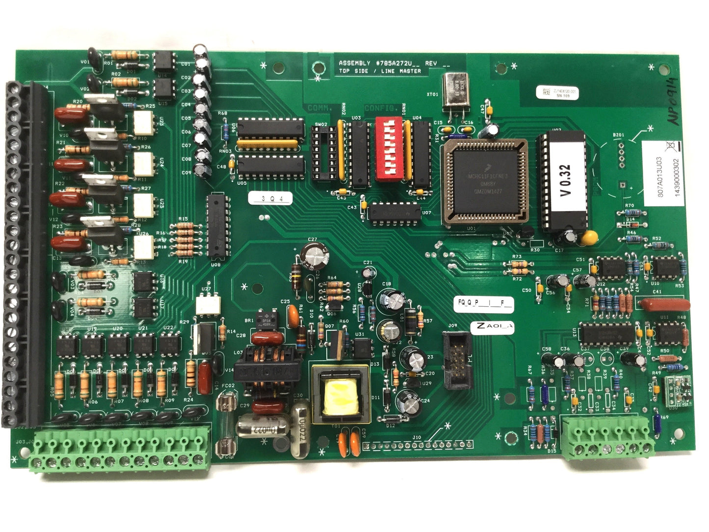 Used Thermal Care 9609239 V0.32 Main Control Board from EQ2A02 AccuChiller