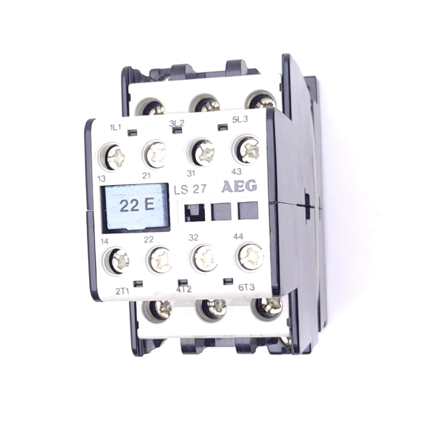 Used AEG LS27.22 Contactor, 3-Pole, 40A 600VAC, 2N.O. 2N.C., DIN Rail Mount