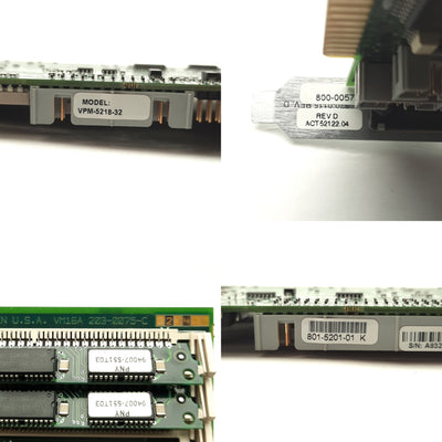 Used Cognex VPM-5218-32 Frame Grabber Card ISA 2x 12-Pin Hirose Cameras DB9 Monitor