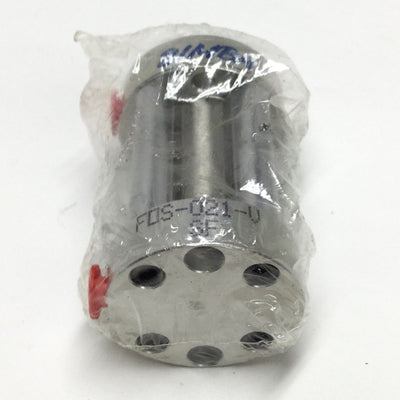 New Bimba FOS-021-V Single-Acting Cylinder Ø9/16" Bore, 1" Stroke, Viton Seals 400°F