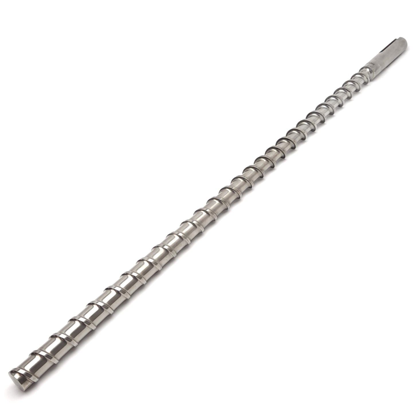 Used Davis Standard 1" Extruder Feedscrew, 31-3/4" Long, 27-1/4" Screw, 3.3mm Thread