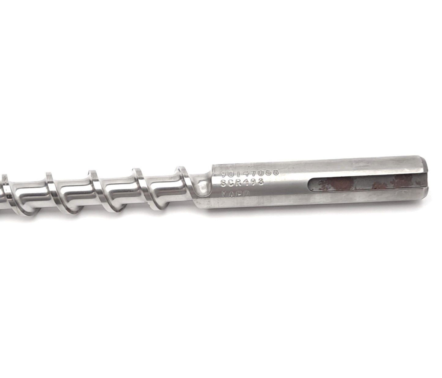 Used Davis Standard 1" Extruder Feedscrew, 31-3/4" Long, 27-1/4" Screw, 3.3mm Thread