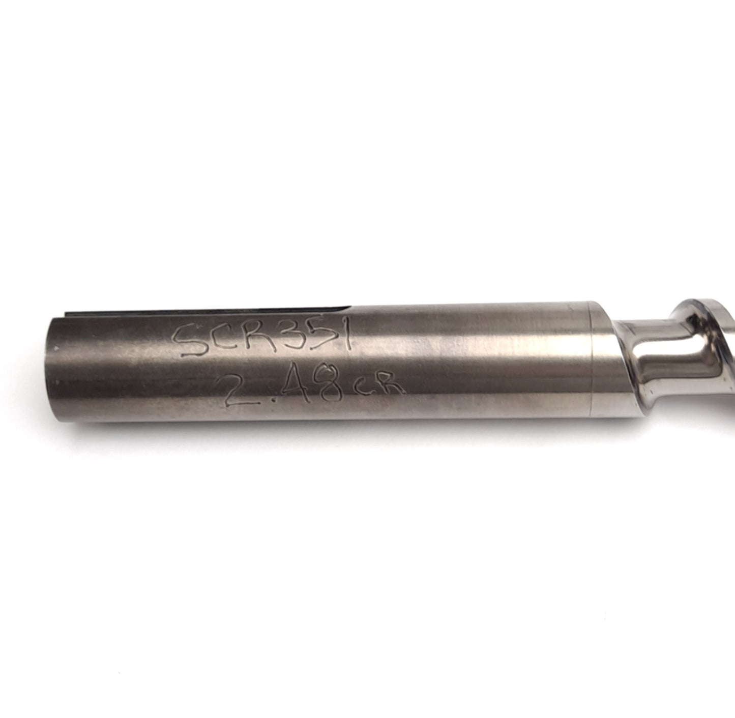 Used Davis Standard 1" Extruder Feedscrew, 31-3/4" Long, 27-1/4" Screw, 3.7mm Thread