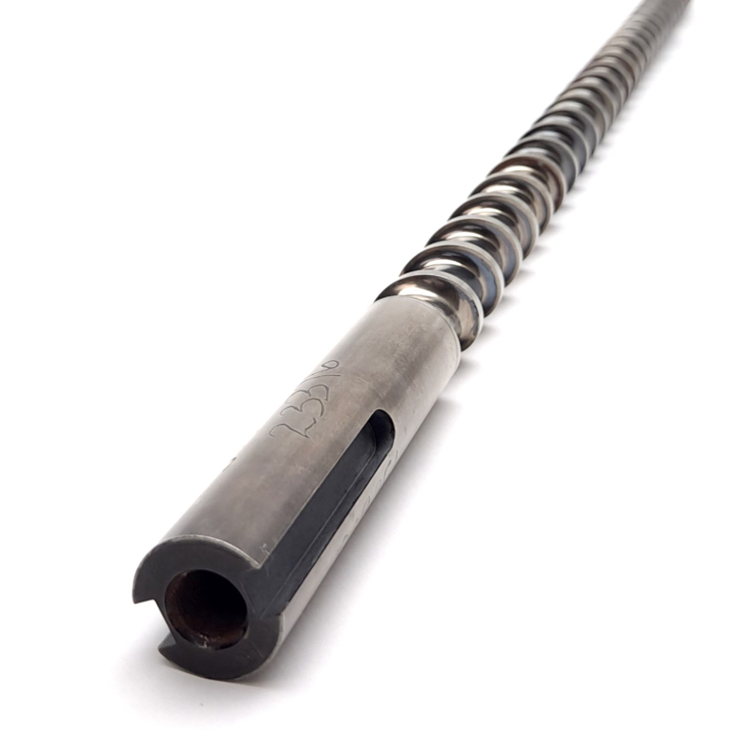 Used Davis Standard 1" Extruder Feedscrew, 31-3/4" Long, 27-1/4" Screw, 3.7mm Thread