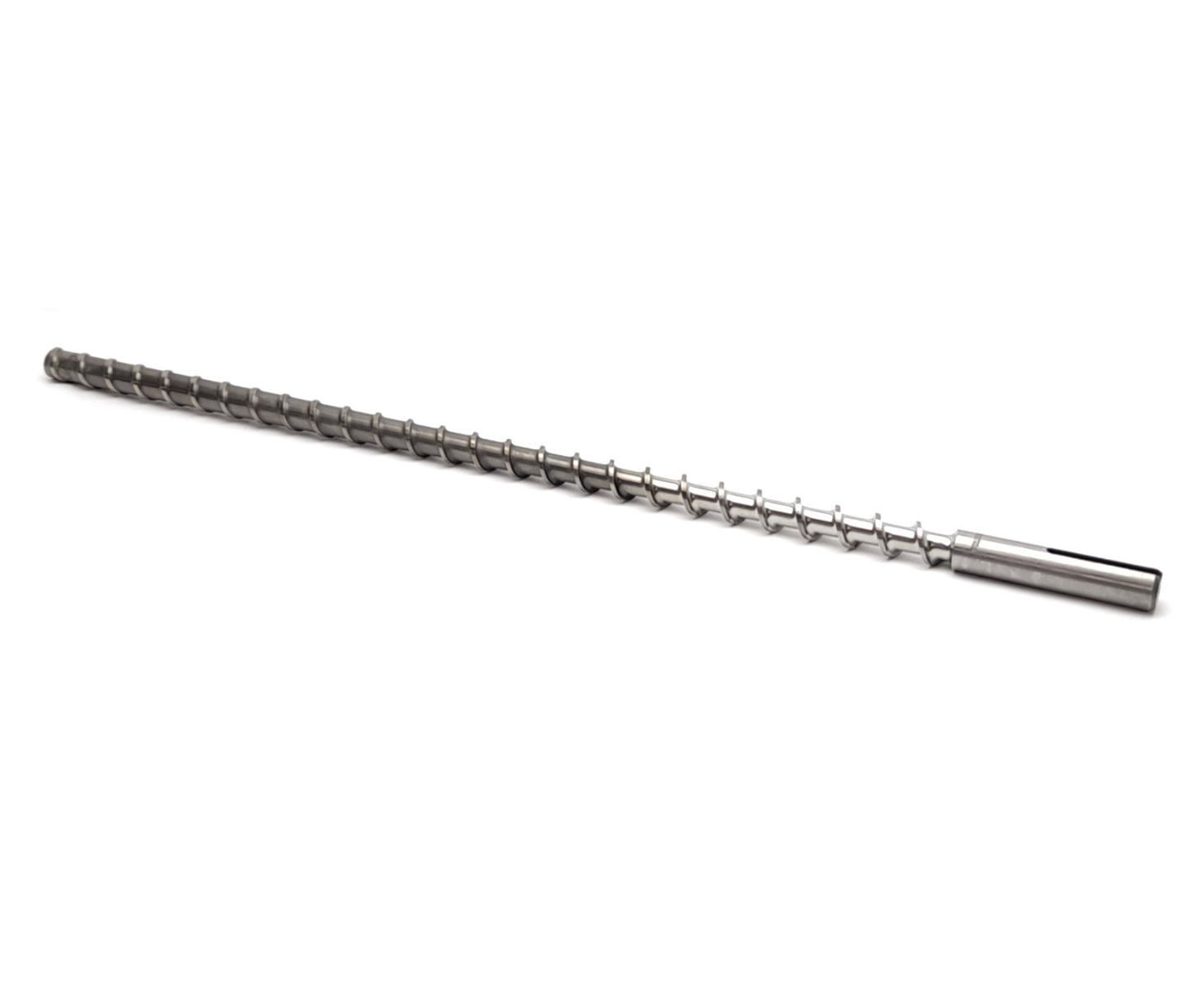 Used Davis Standard 1" Extruder Feedscrew, 31-3/4" Long, 27-1/4" Screw, 3.5mm Thread