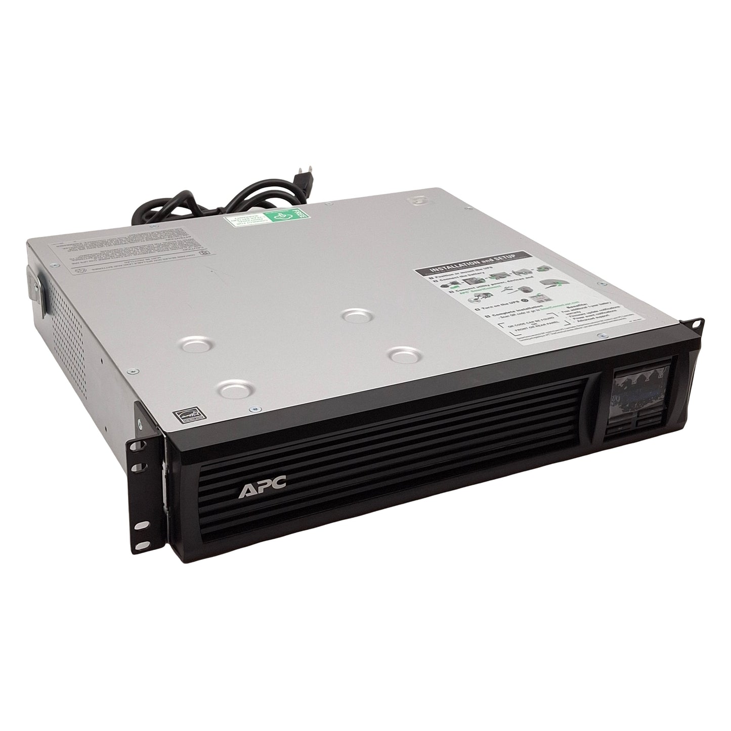 Used APC SMT750RM2UC Smart UPS, Line-Interactive, Rack Mount, 120VAC 500W 750VA