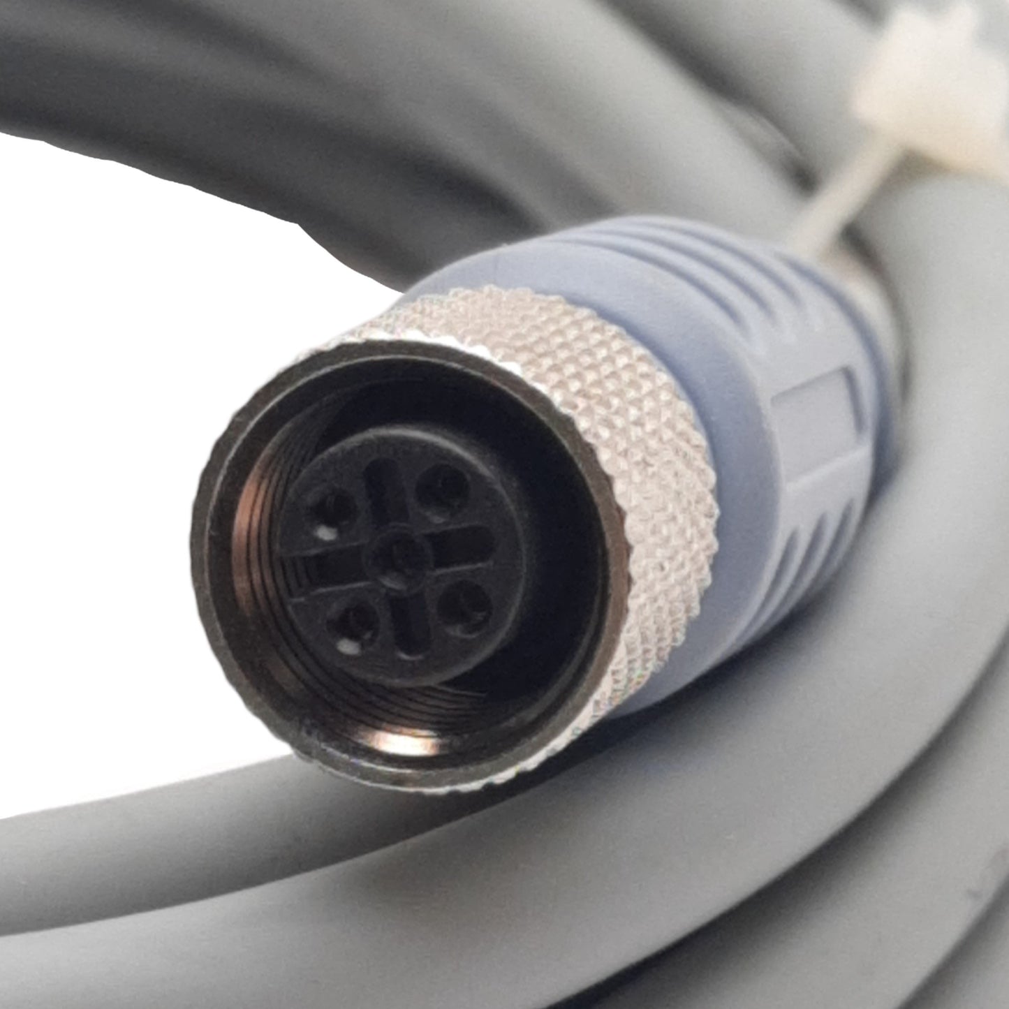 Used Datalogic CBL-1480-05 Cordset, M12 5-Pin Male, M12 5-Pin Female, 5m Length