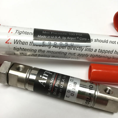 New – Open box Airpel E9D0.5U Anti-Stiction Low Friction Air Cylinder, 1/2" Stroke, 0.366" Bore