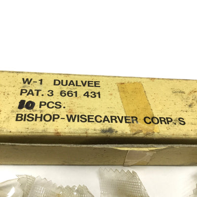 Used Lot of 10 Bishop Wisecarver W-1 DualVee Ball Bearing Guide Wheels 274lb Rating