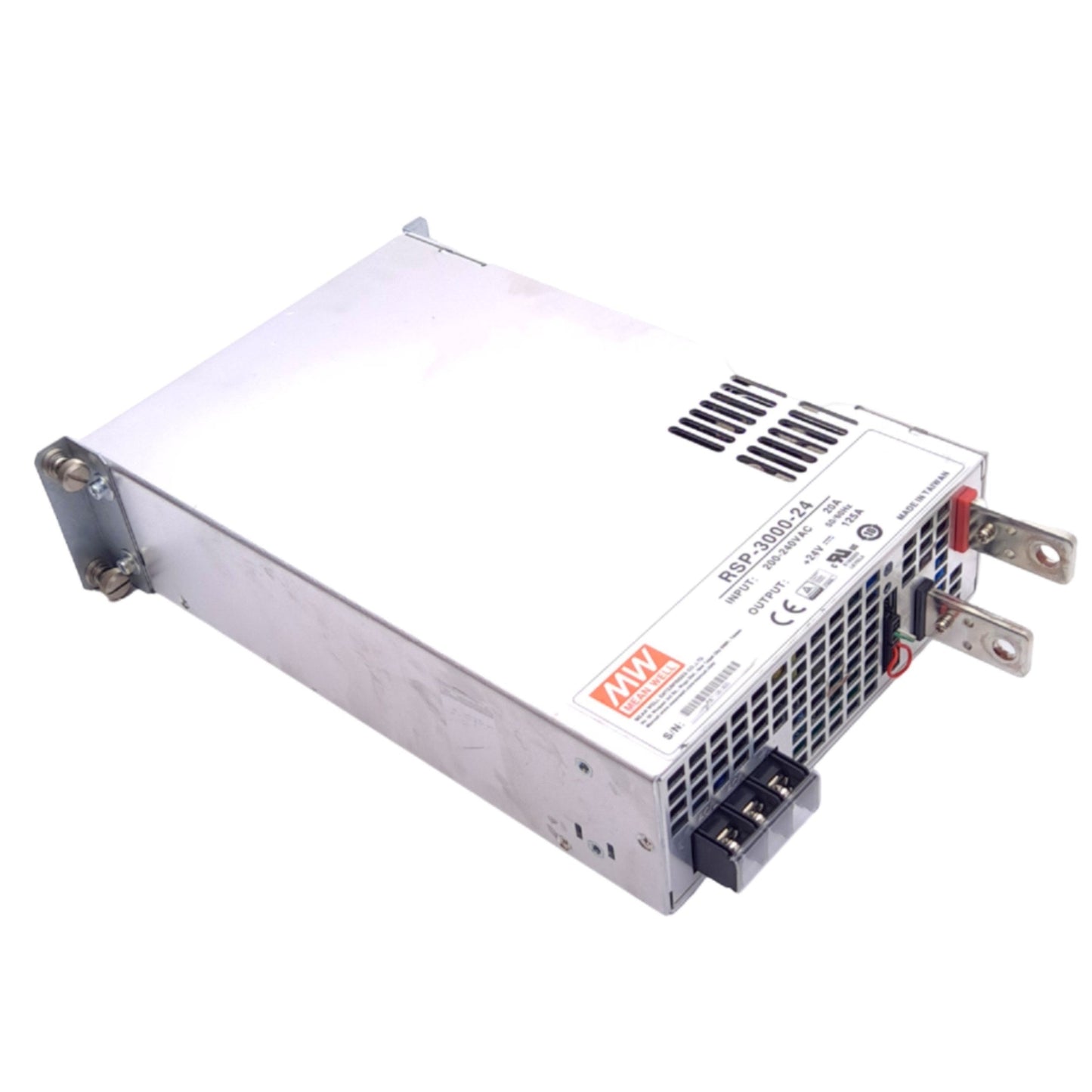 Used Mean Well RSP-3000-24 Power Supply, 200-240VAC 20A In, 24VDC 125A Out, 3000W