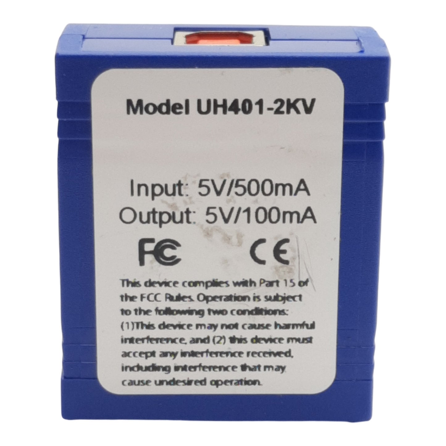 Used Advantech BB-UH401-2KV USB Isolator, 5V/500mA In, 5V/100mA Out, USB-B 2.0 USB-A