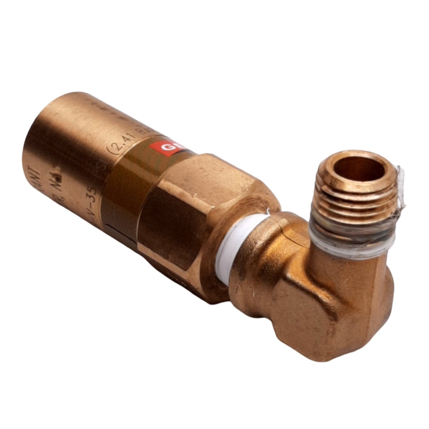 Used Generant IRV-250B-V-35 Brass Industrial Relief Valve, 1/4" Male, 35PSI