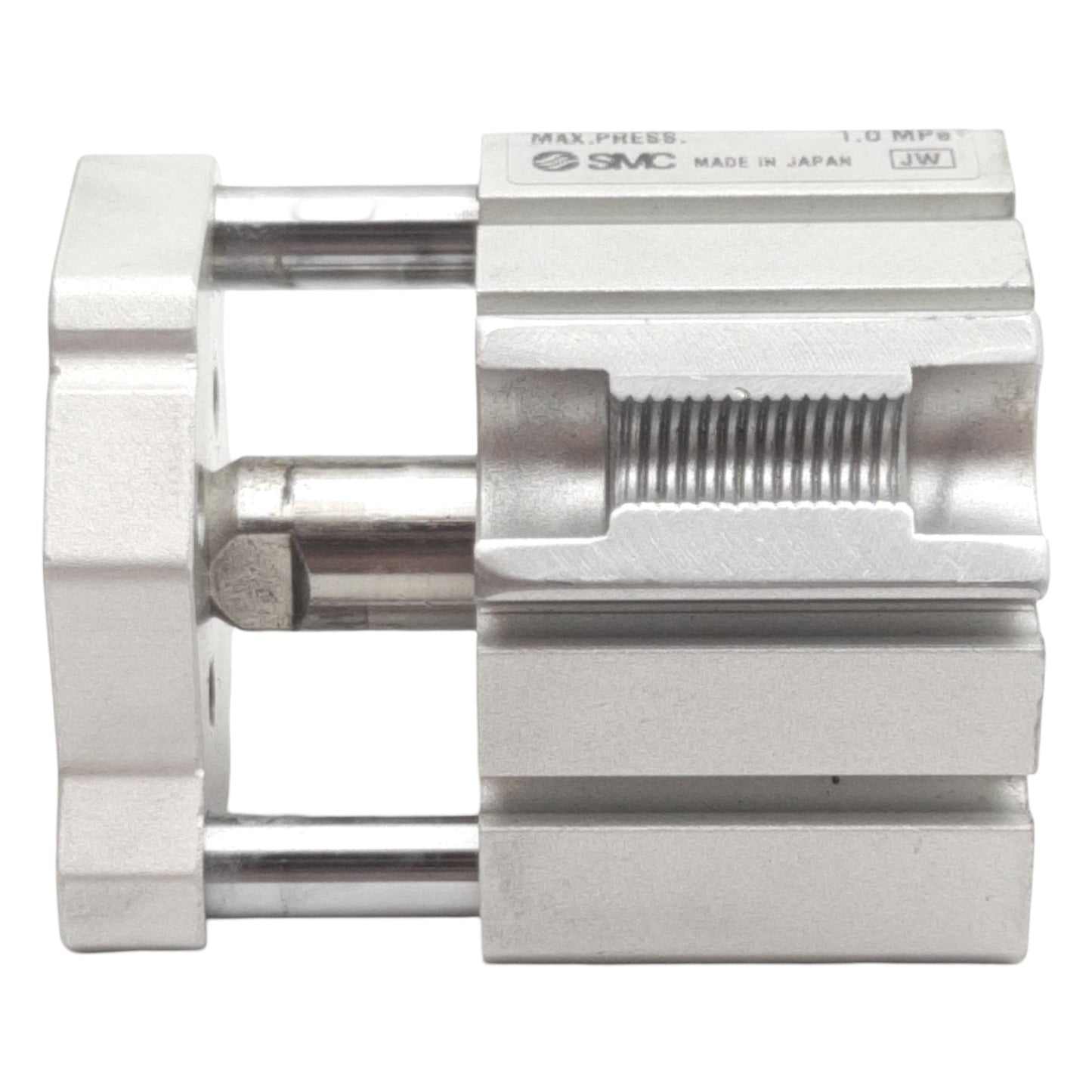 Used SMC CQMB20-10 Compact Guided Cylinder, ø20mm Bore, 10mm Stroke, 1.0MPa, M5 Ports